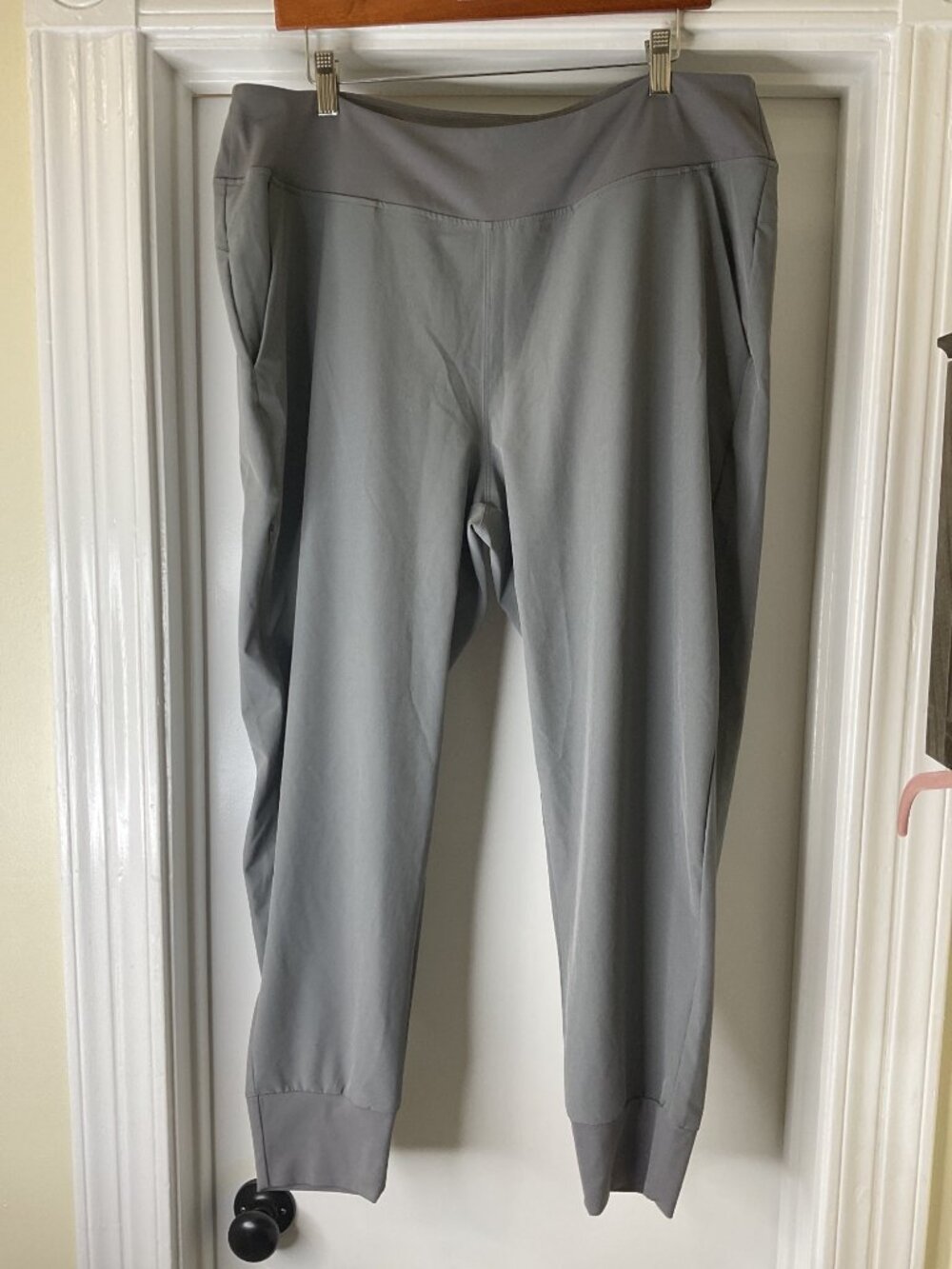 Patagonia Women's Happy Hike Studio Pants Pull-On Joggers Noble Gray Size XL